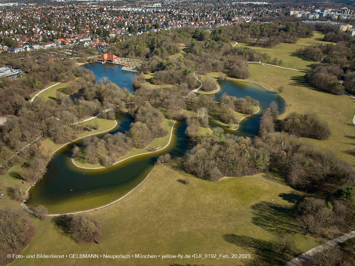 20.02.2023 - der Ostpark im zu warmen Februar 2023 in Neuperlach
